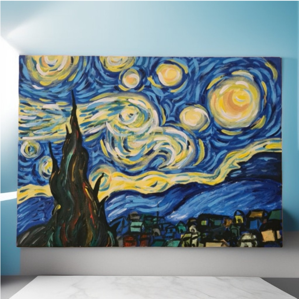 Yıldızlı Gece - Van Gogh Röprodüksiyon 25*35