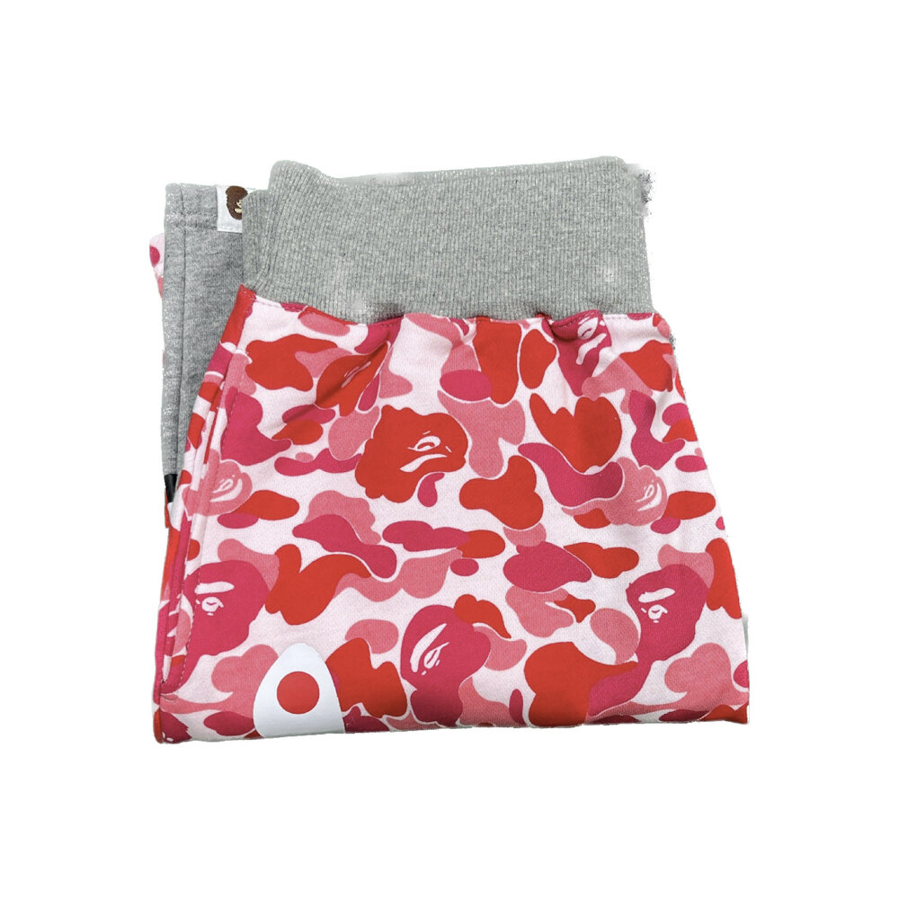 BAPE ABC Pink Camo Side Shark Sweat Short | Save Your Bands Shop