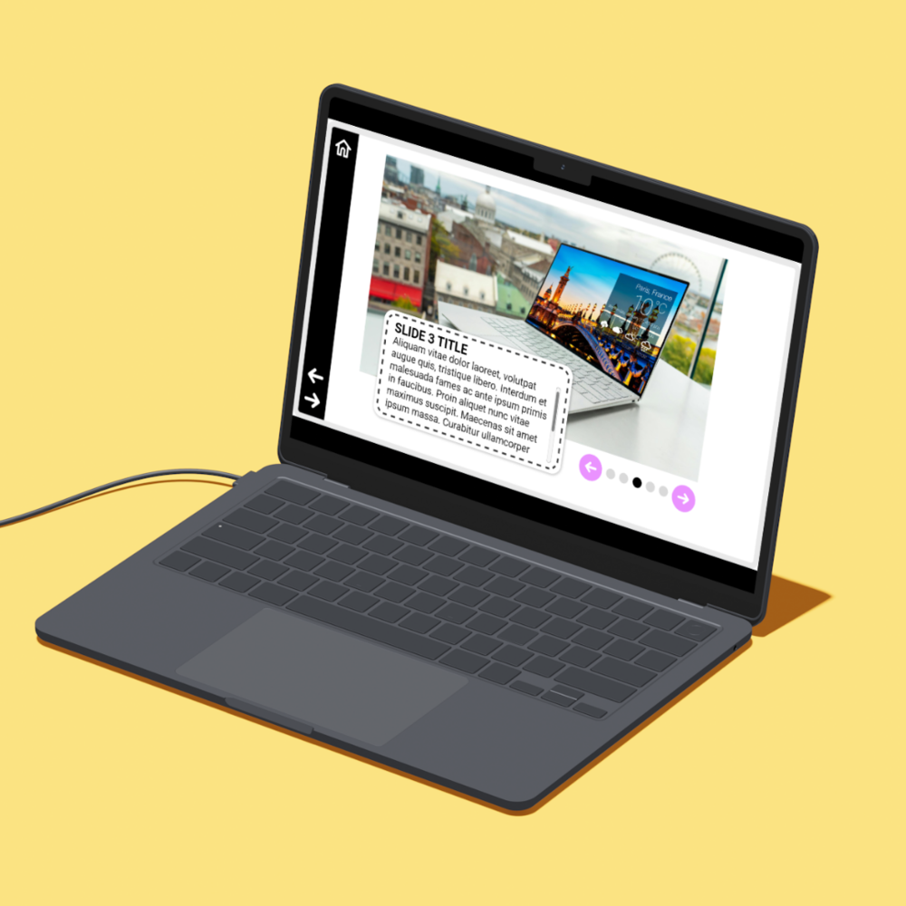 Galeri Şeklinde E-Öğrenme Tasarımı Storyline 360 Şablon Dosyası