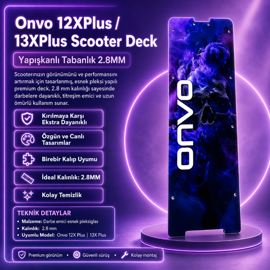 Onvo 12XPlus / 13XPlus Scooter Deck | MOR ÖLÜM