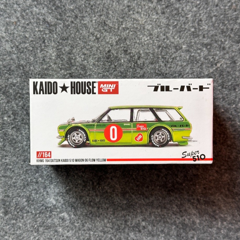 Mini Gt x Kaido House 164 Datsun KAIDO 510 Wagon OG Flo Yellow