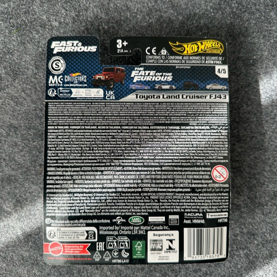 Hot Wheels Toyota Land Cruiser FJ43 Fast & Furious Premium (2023)