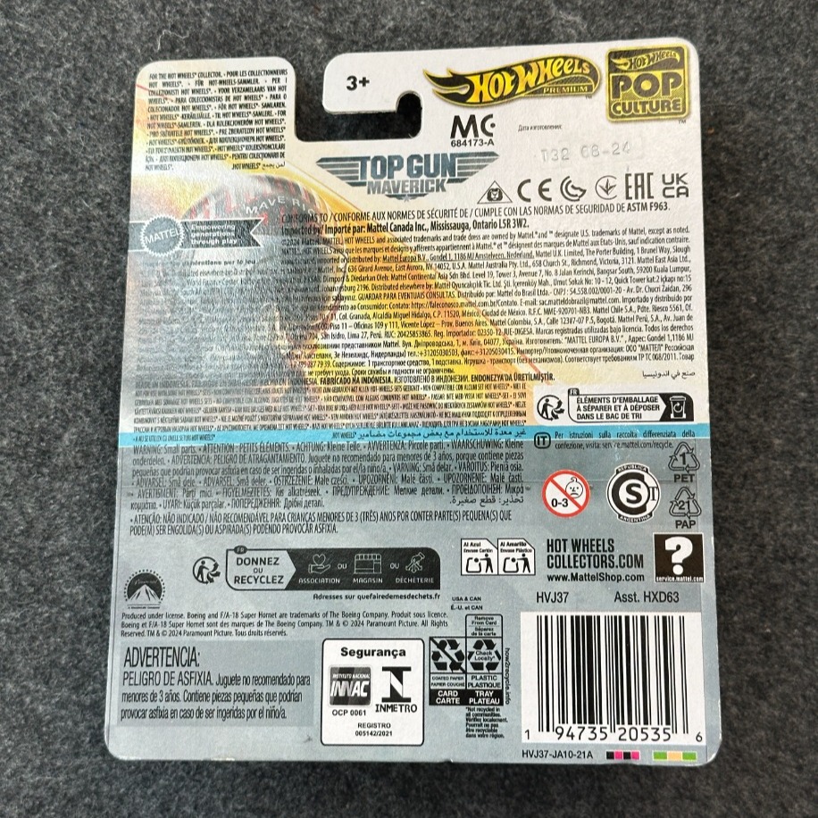 Hot Wheels Top Gun F/A-18E Super Hornet Pop Culture Premium (2024)