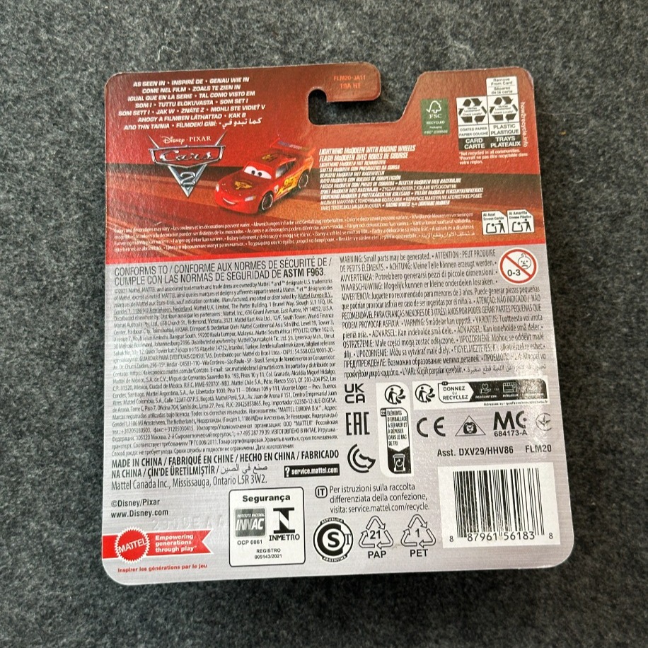 Disney Pixar Cars Lightning McQueen With Racing Wheels (2021)