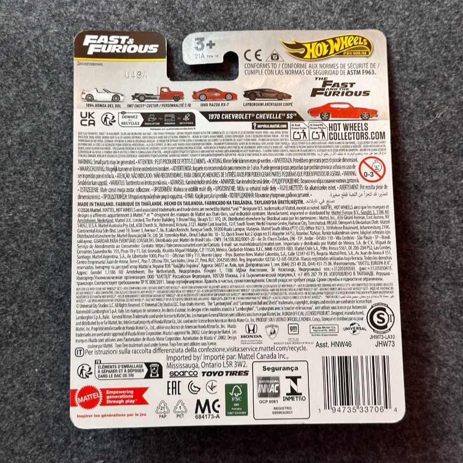 Hot Wheels 1970 Chevrolet Chevelle SS Fast & Furious Premium (2026)