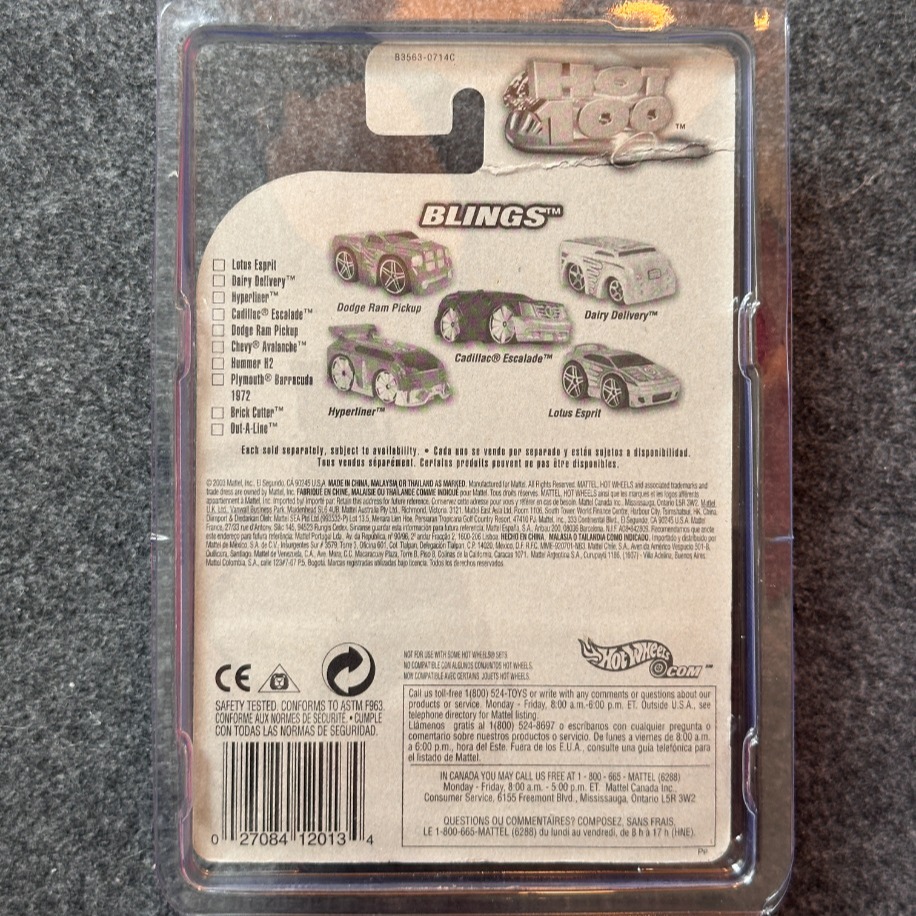 Hot Wheels Blings Series Brick Cutter First Editions (2003)