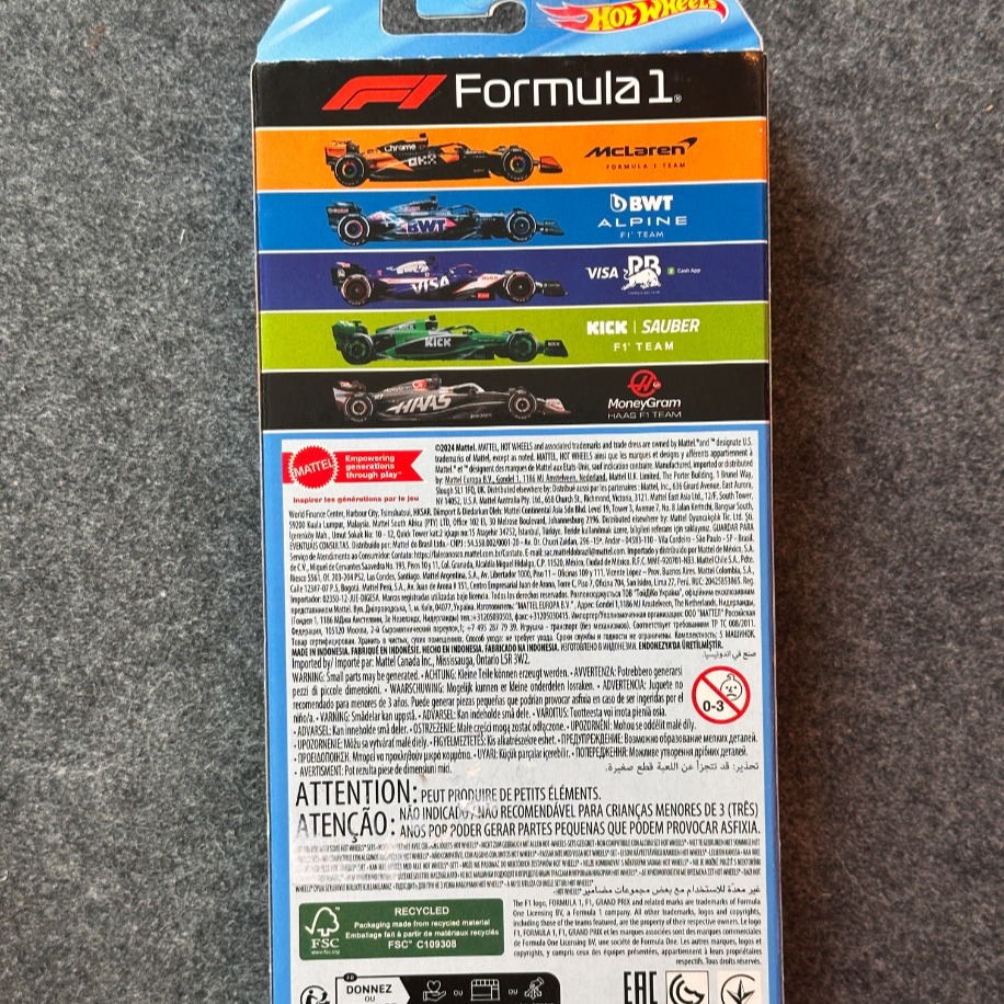 Hot Wheels Formula 1 5'li Regular Set