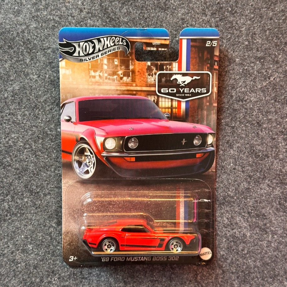 Hot Wheels Silver Series 60 Years Anniversary '69 Ford Mustang Boss 302 (2024)