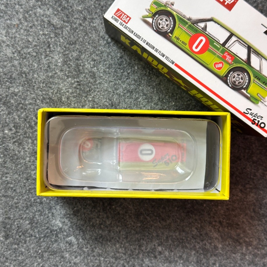 Mini Gt x Kaido House 164 Datsun KAIDO 510 Wagon OG Flo Yellow