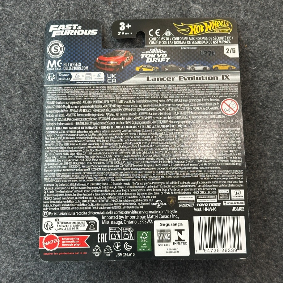 Hot Wheels Mitsubishi Lancer Evolution IX Fast & Furious Premium (2024)