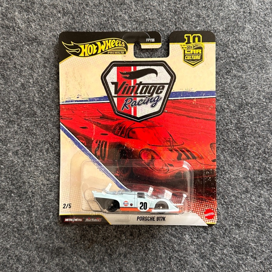 Hot Wheels Porsche 917K Vintage Racing Car Culture Premium