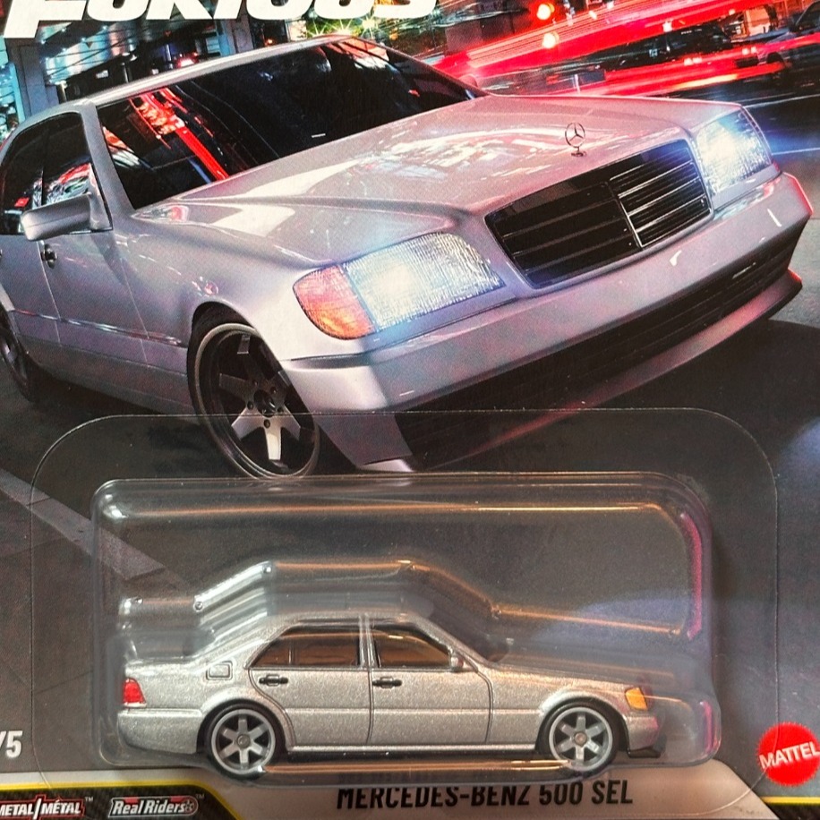 Hot Wheels 25th Anniversary Mercedes-Benz 500 SEL Fast & Furious Premium (2025)
