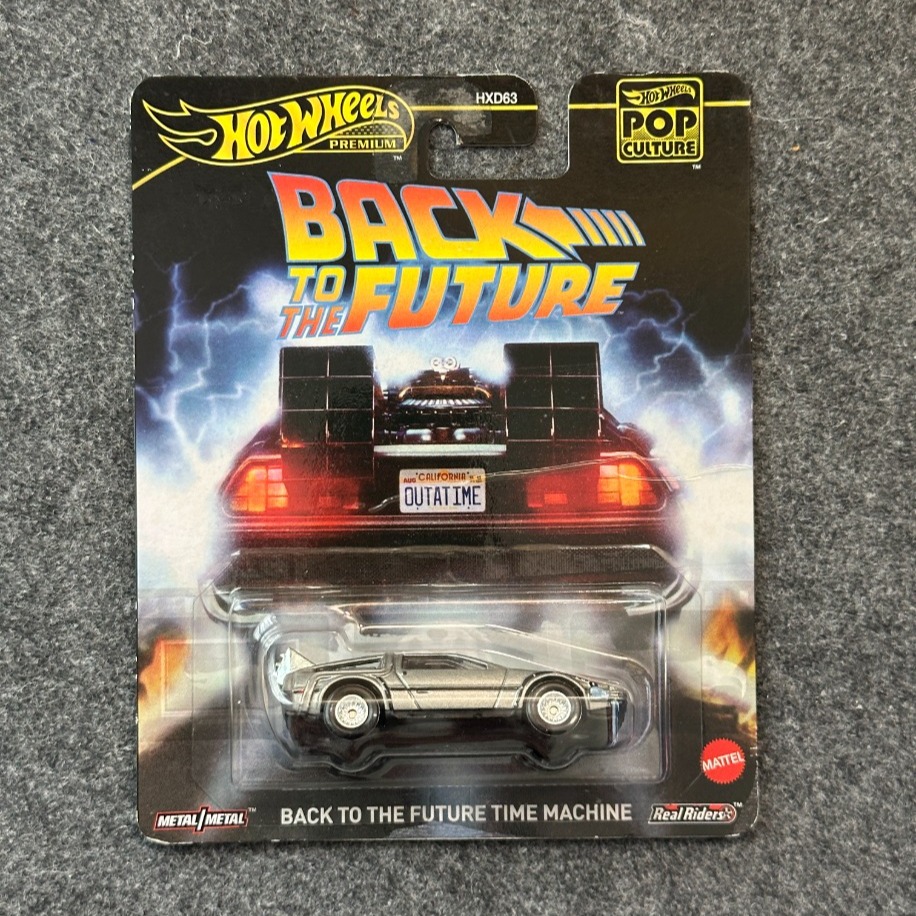 Hot Wheels Back To The Future DeLorean Time Machine Pop Culture Premium (2024)
