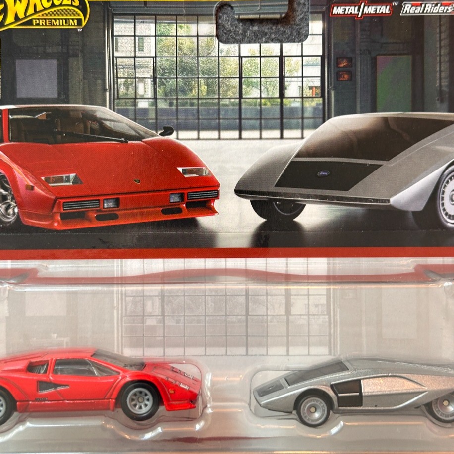 Hot Wheels Premium Car Culture Lamborghini Countach & Lancia Stratos 2'li Set