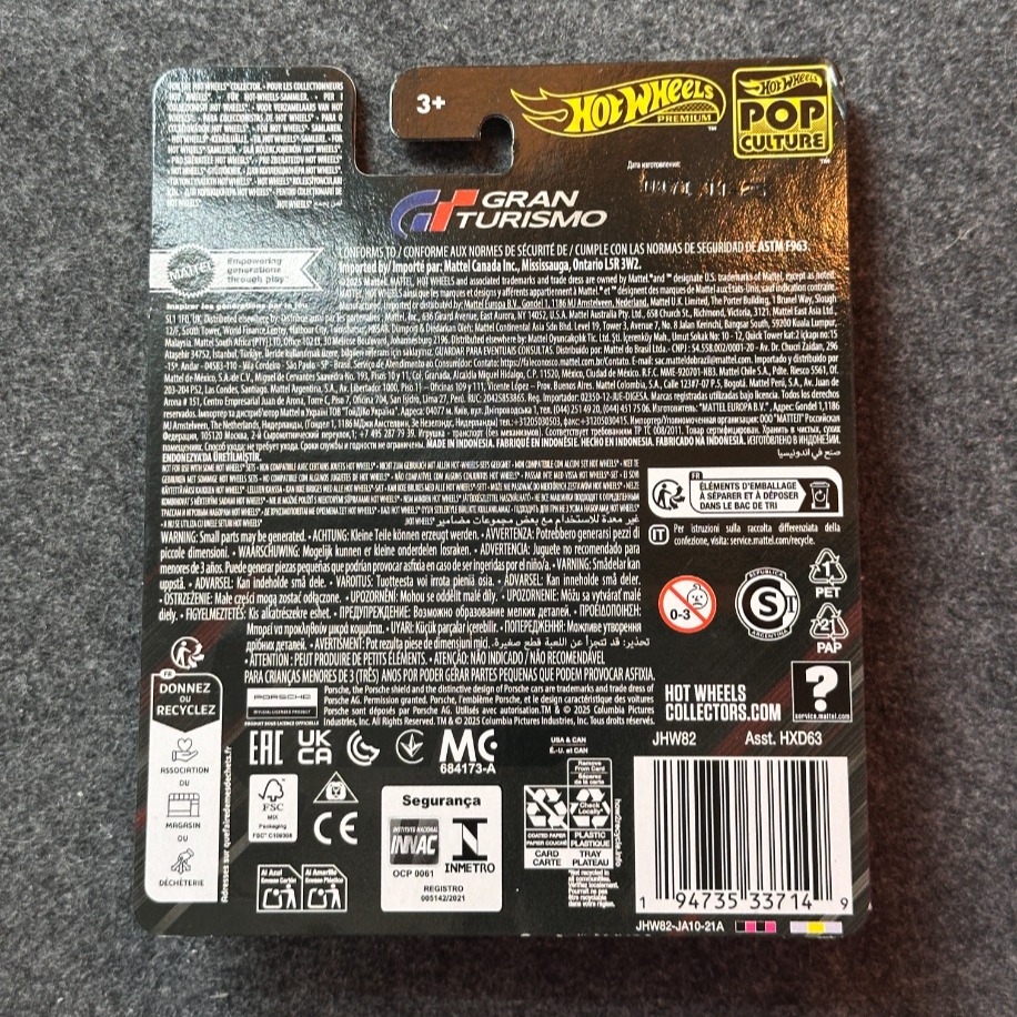 Hot Wheels Gran Turismo 2022 Porsche 911 GT3 RS Pop Culture Premium (2025)