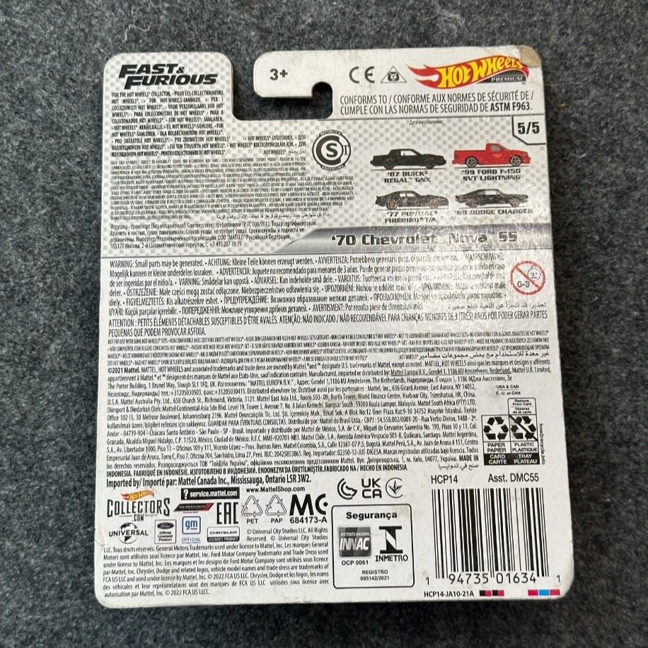 Hot Wheels ’70 Chevrolet Nova SS Fast & Furious Premium (2021)