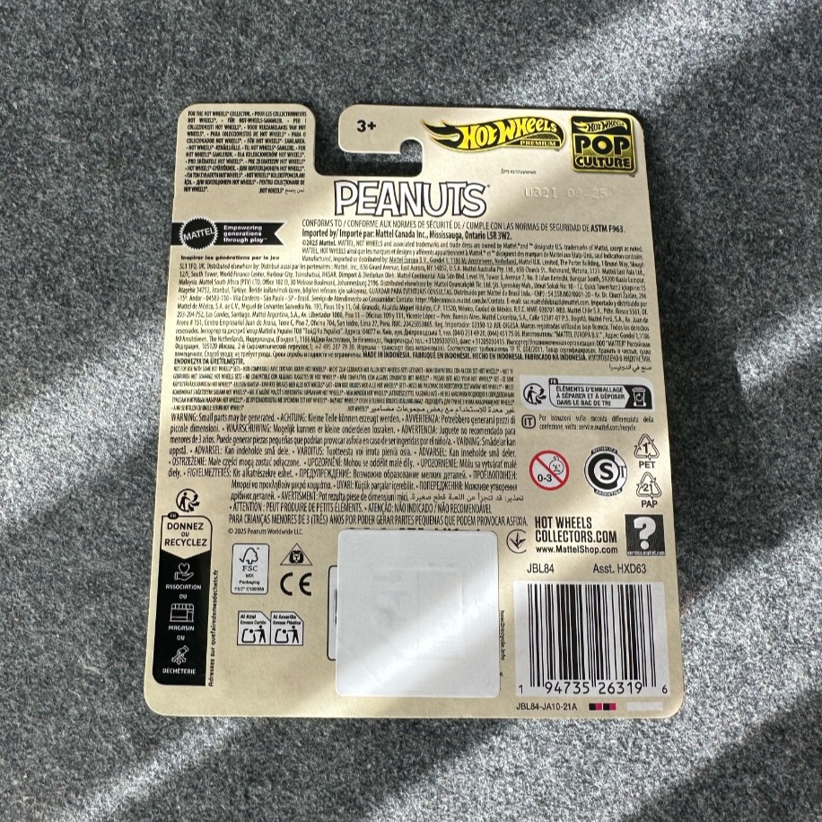 Hot Wheels Snoopy Pop Culture Premium (2025)