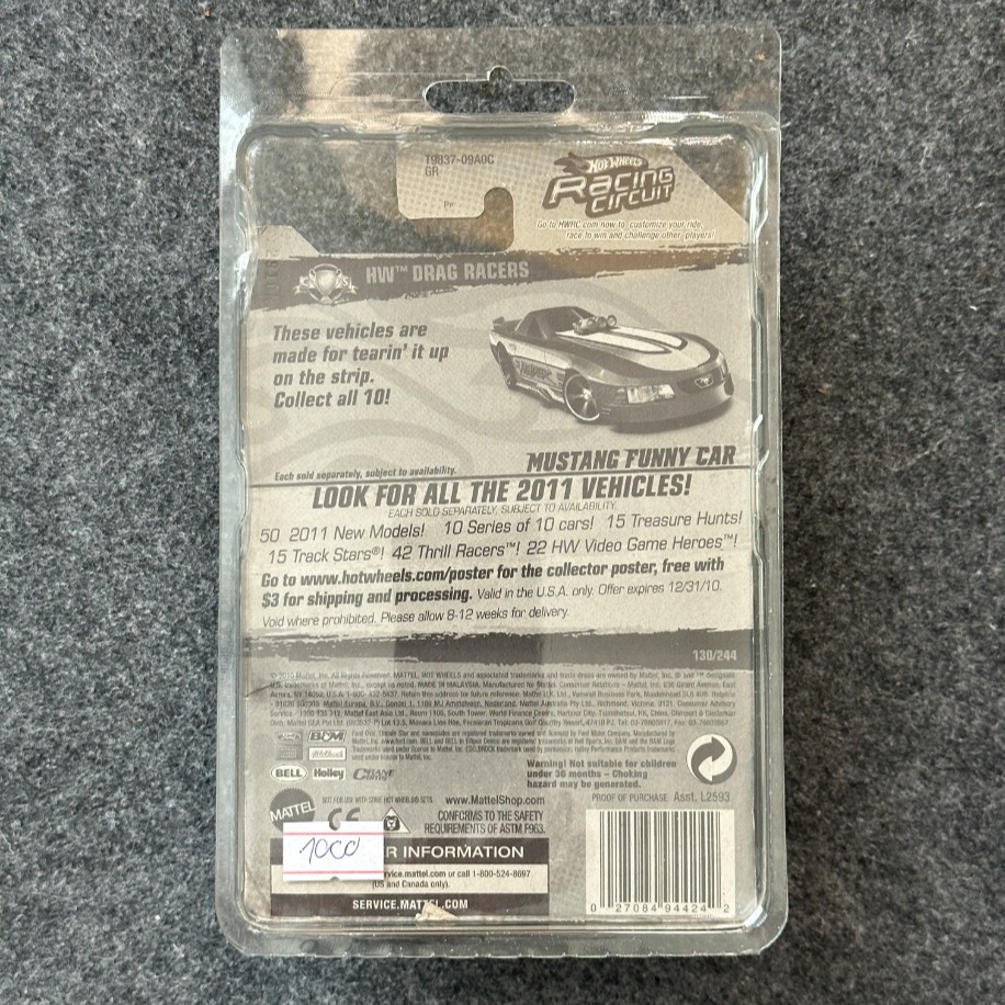 Hot Wheels 2011 Ford Mustang Funny Car (2010)