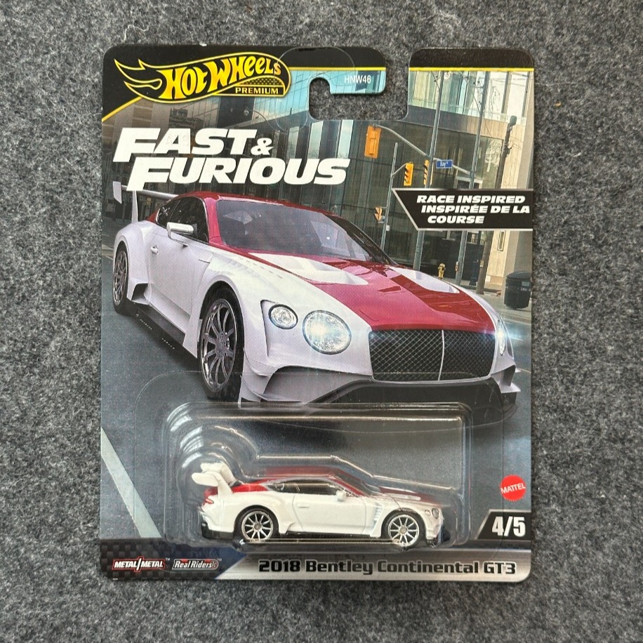 Hot Wheels 2018 Bentley Continental GT3 Fast & Furious Premium (2024)