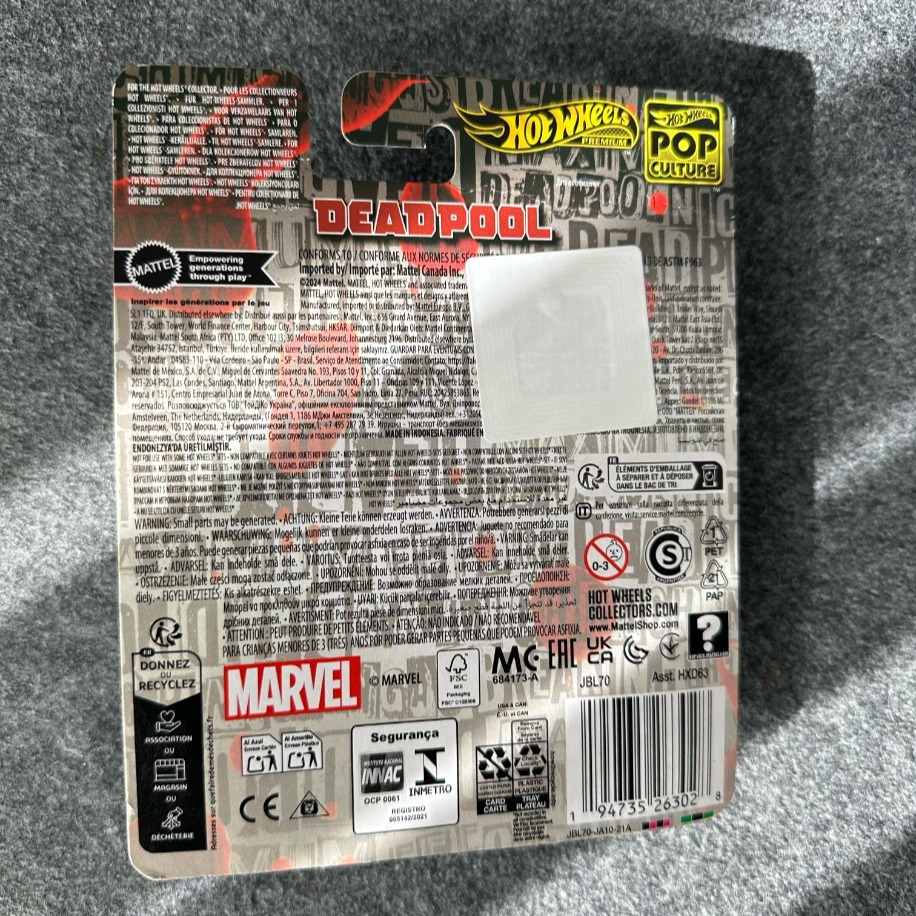 Hot Wheels Deadpool Scooter Pop Culture Premium (2024)