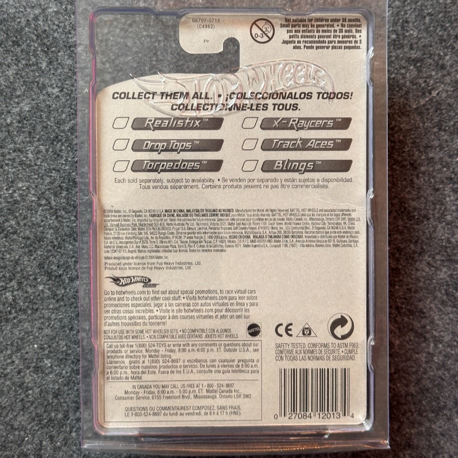 Hot Wheels Torpedoes 2005 First Editions Subaru Impreza WRX (2004)
