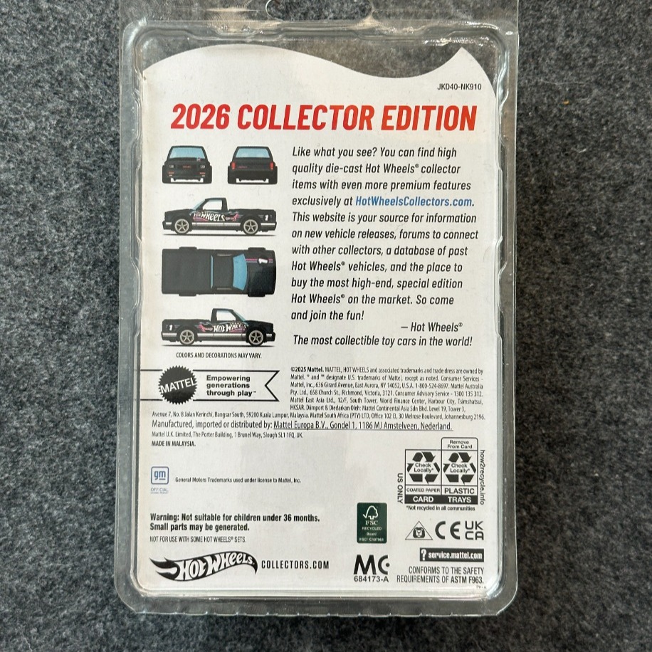 Hot Wheels Collector Edition 1991 GMC Syclone (2025)