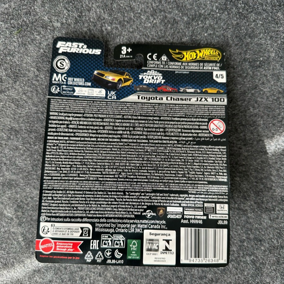 Hot Wheels Toyota Chaser JZX 100 Fast & Furious Premium (2024)