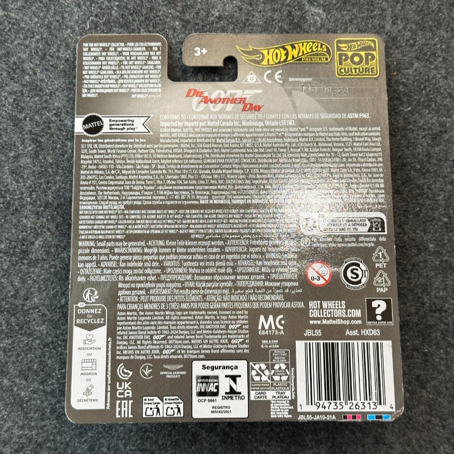 Hot Wheels 007 Aston Martin Vanquish Pop Culture Premium (2024)