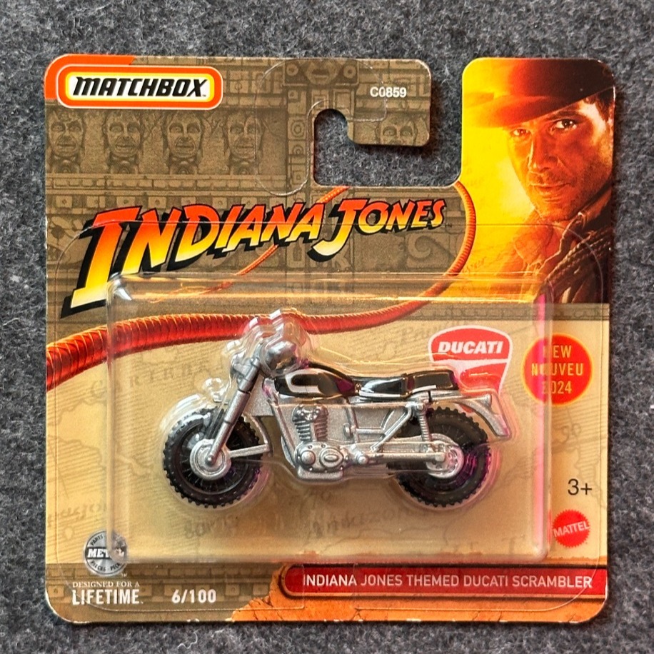 Matchbox Indiana Jones Themed Ducati Scrambler (2023)