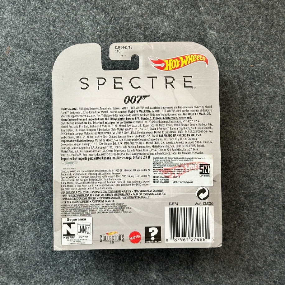Hot Wheels Retro Entertainment James Bond Spectre Aston Martin DB10 (2015)
