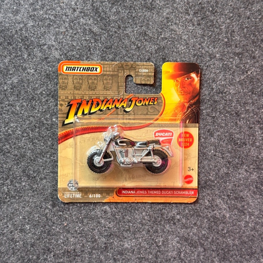 Matchbox Indiana Jones Themed Ducati Scrambler (2023)
