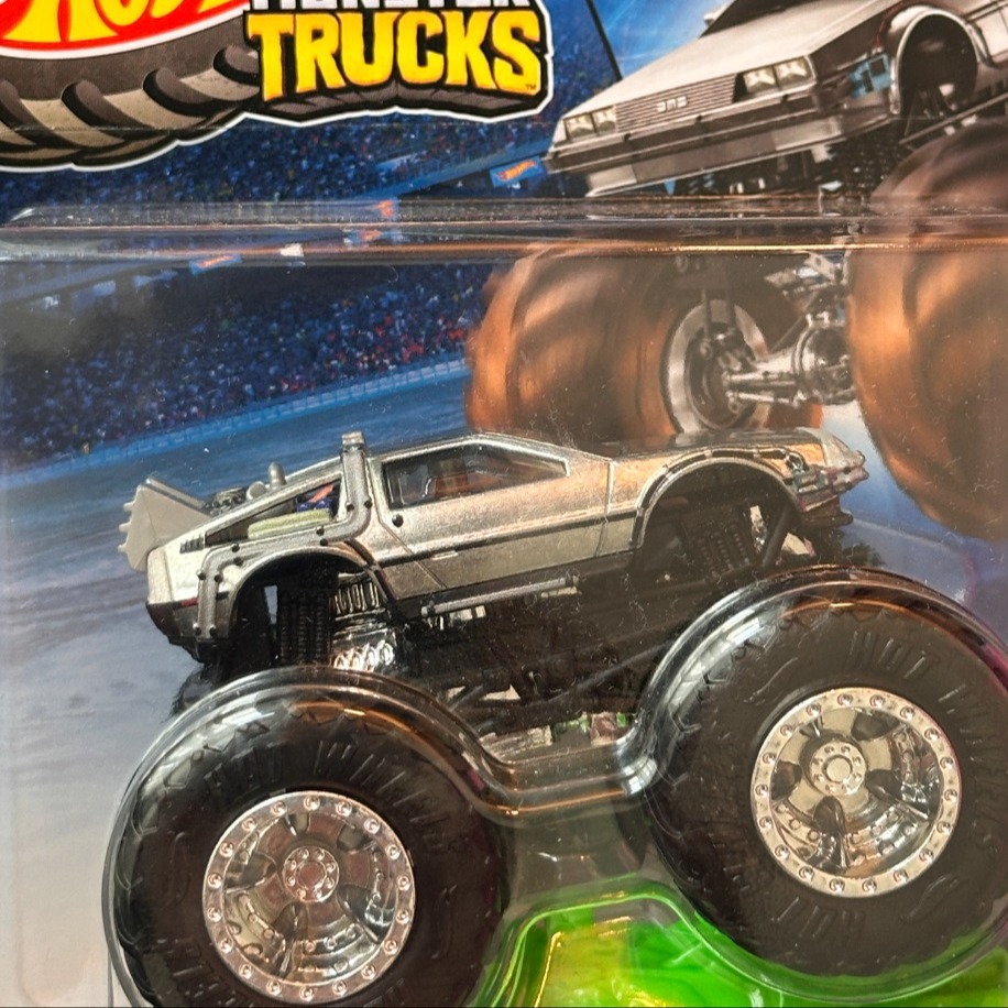 Hot Wheels Premium Monster Truck Back To The Future Time Machine (2024)