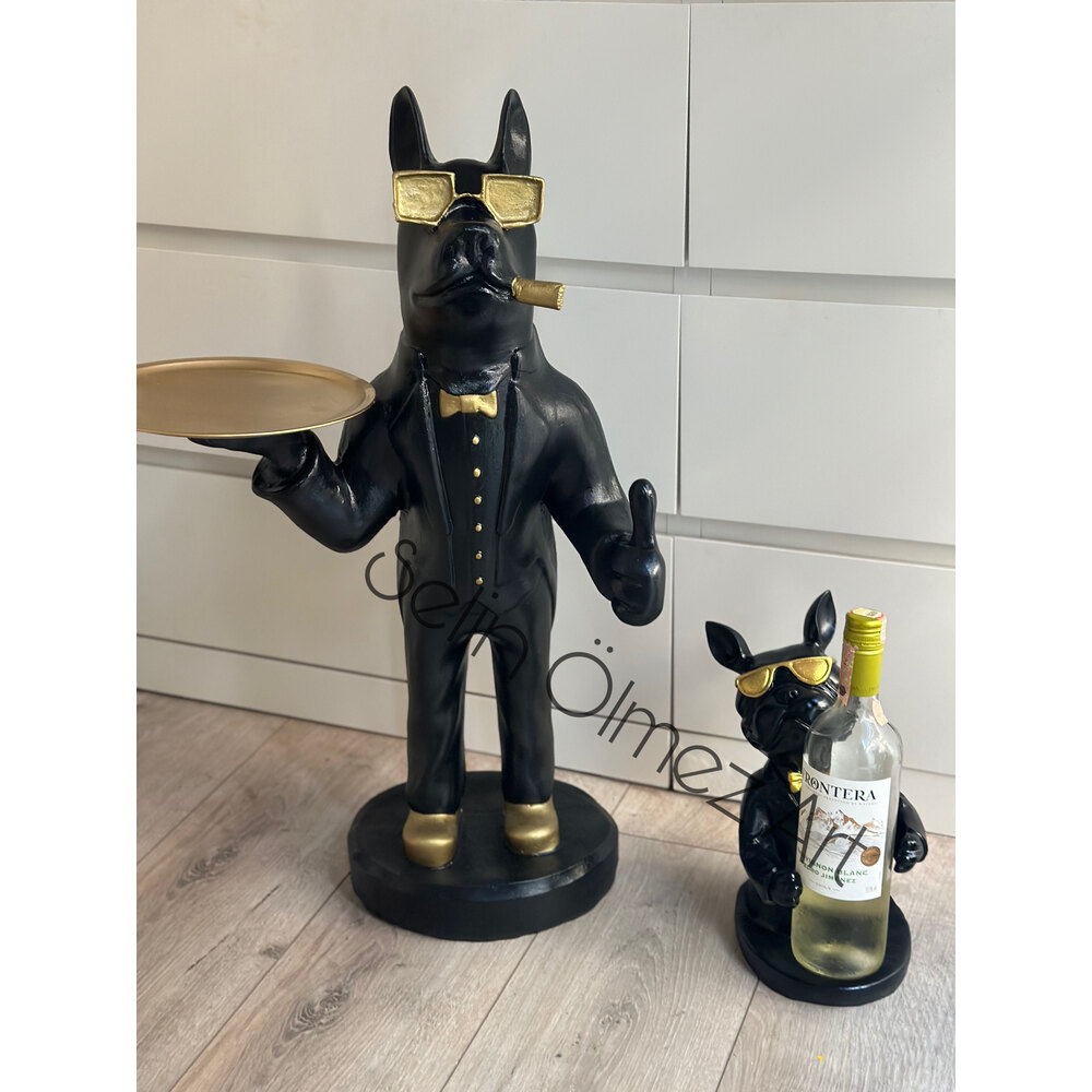 French Bulldog Şaraplık