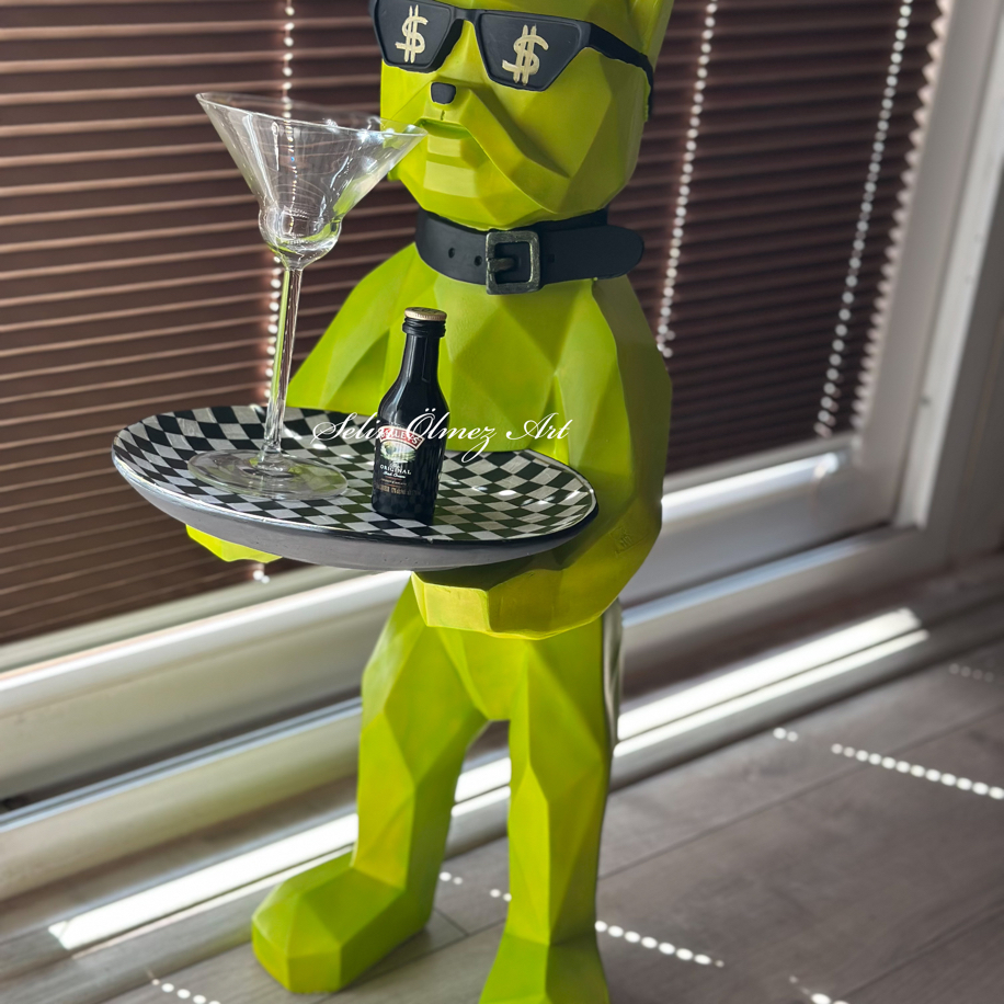 Kübik bulldog heykel
