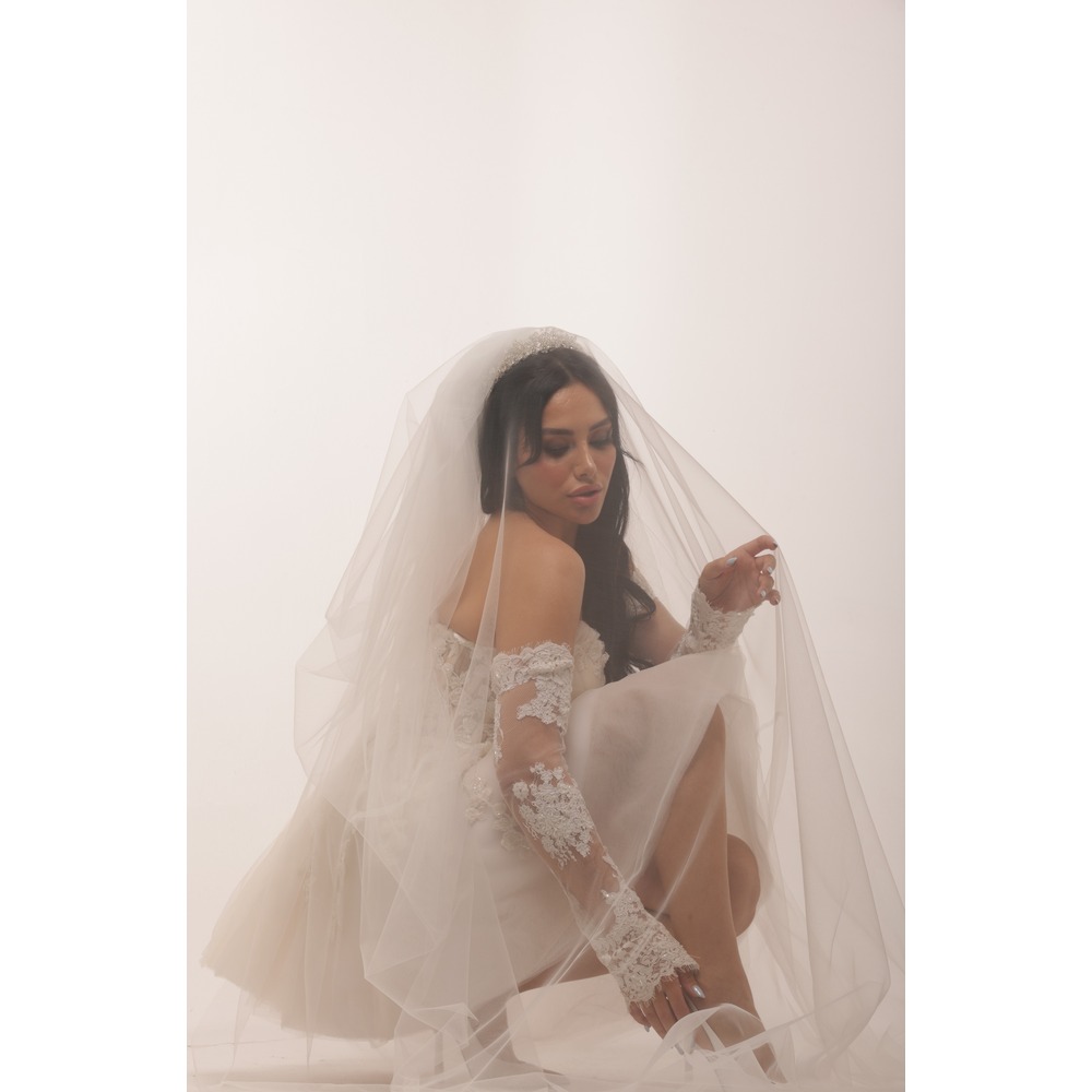 Freya Ivory – Kırık Beyaz İşlemeli Mini Elbise