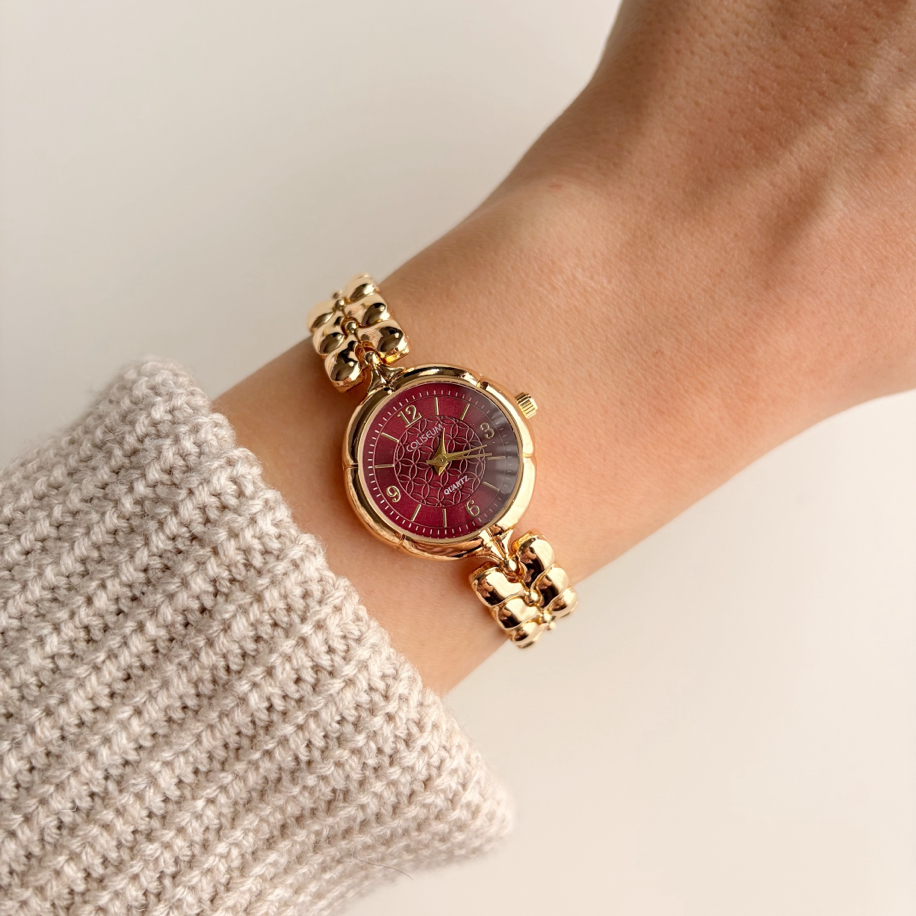 Ferity Ferity Burgundy | Çelik | Selorá Watch