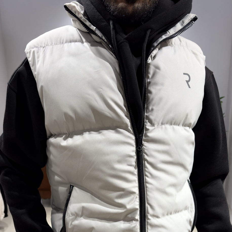 Reflektör Detaylı Şişme Dolum Yelek Taş Rengi