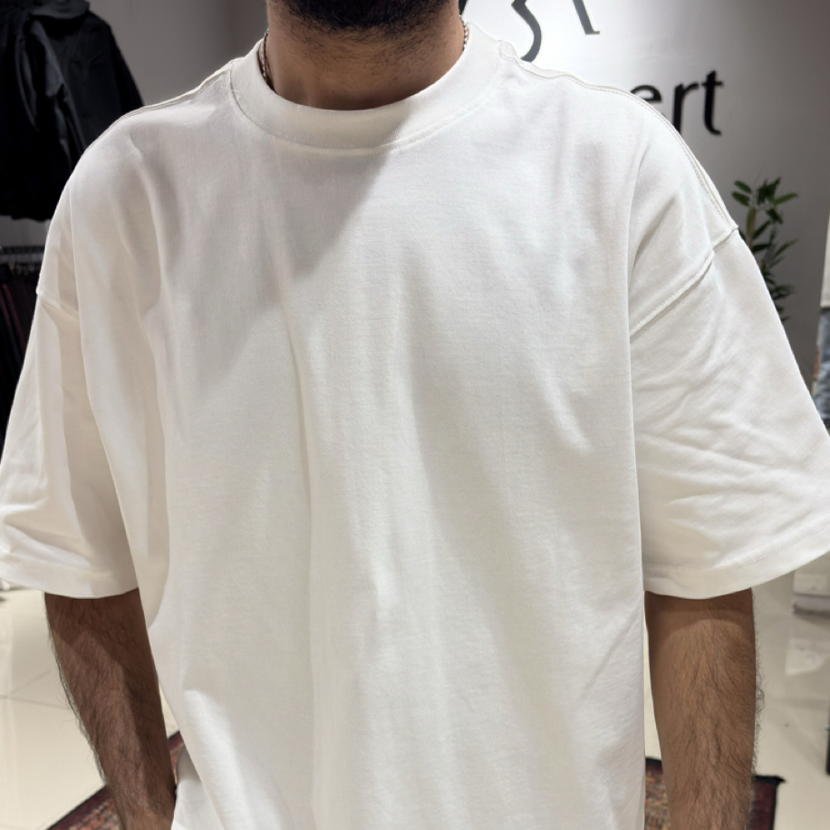 Oversize Basic Tişört Beyaz
