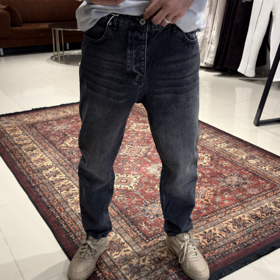 Koyu Yıkamalı Boyfriend Jean