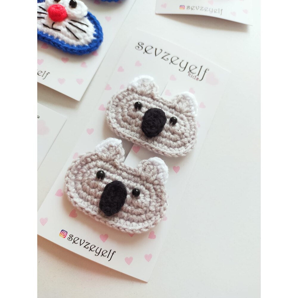 Koala çit çit toka | ÖRGÜ TOKA VE AKSESUAR DÜKKANI