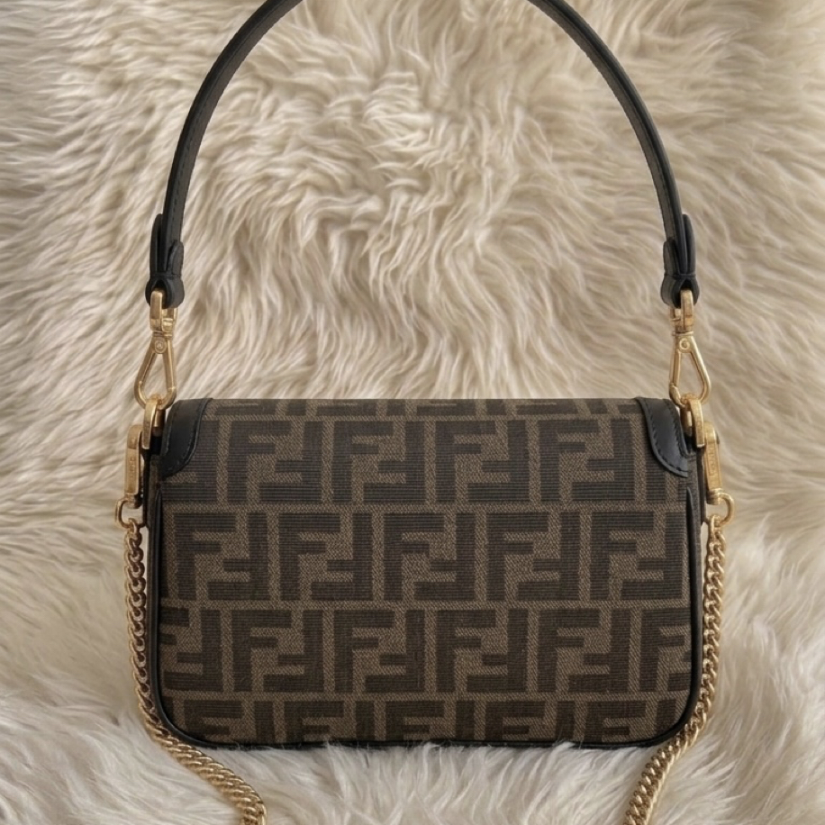 F Baguette Bag Mini Dark Brown&Black | SÍENA VELORA