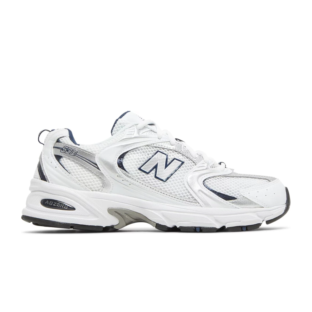 New Balance 530 White Silver Navy