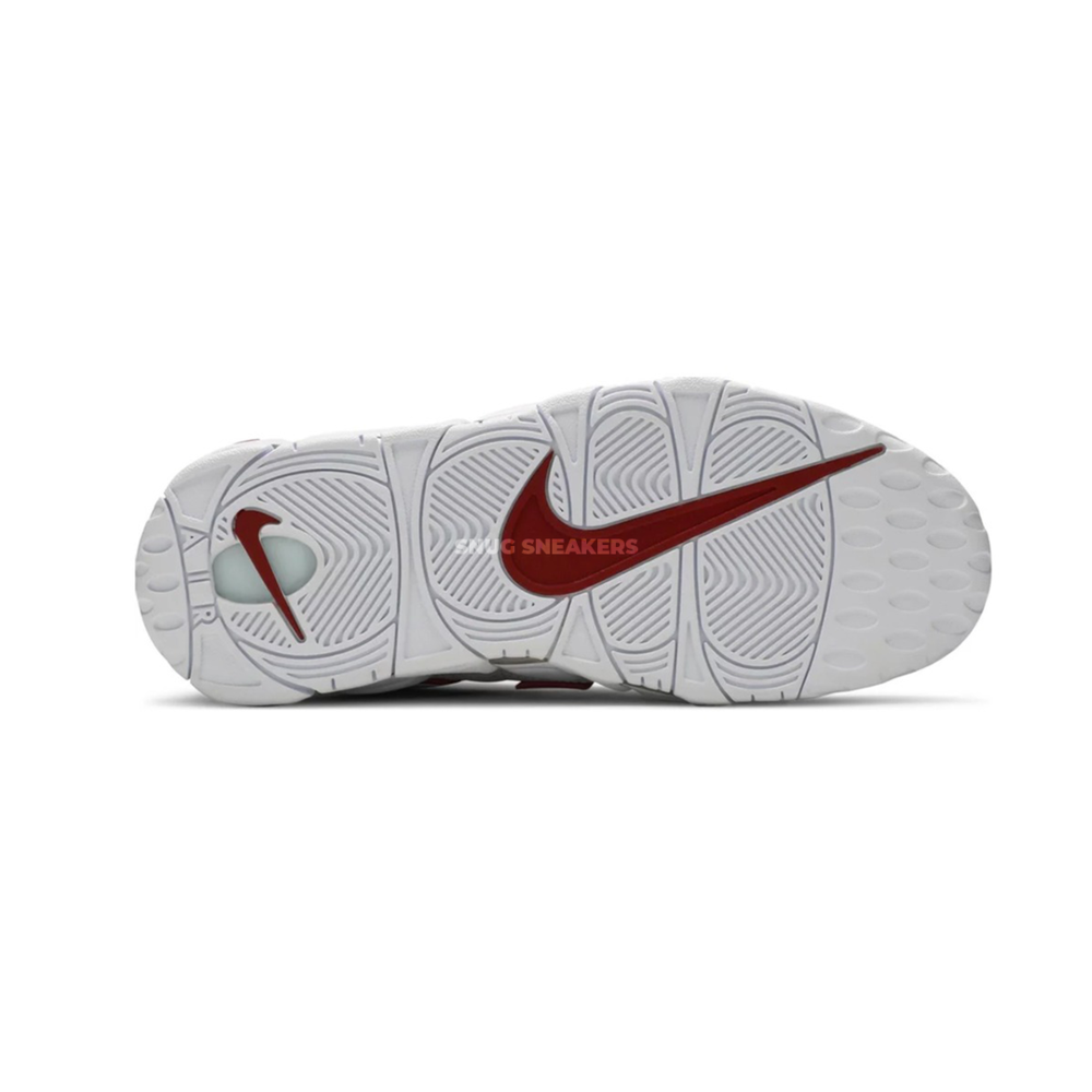 Nike Air More Uptempo White Varsity Red Outline