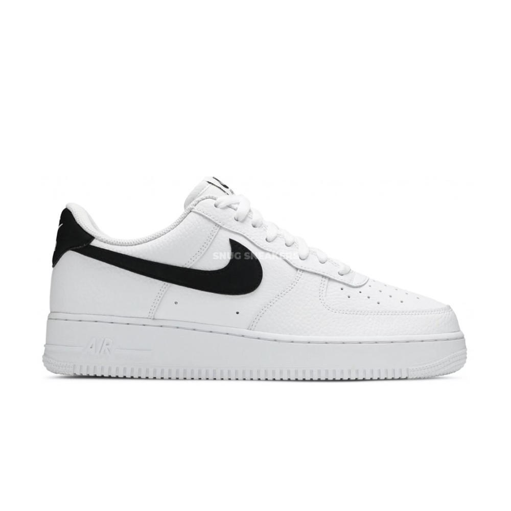 Nike Air Force 1 Low '07 White Black Pebbled Leather