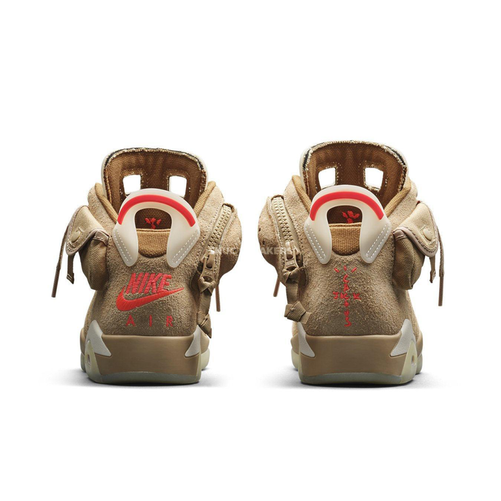  Nike Air Jordan 6 X Travis Scott British Khaki
