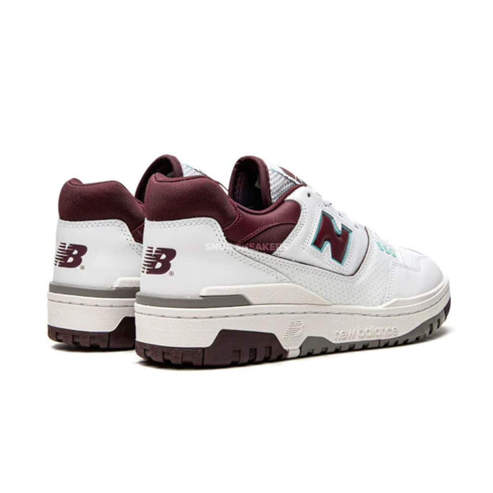 New Balance 550 Burgundy Cyan