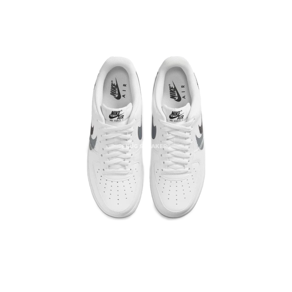 Nike Air Force 1 Low '07 Spray Paint Swoosh White Black Grey