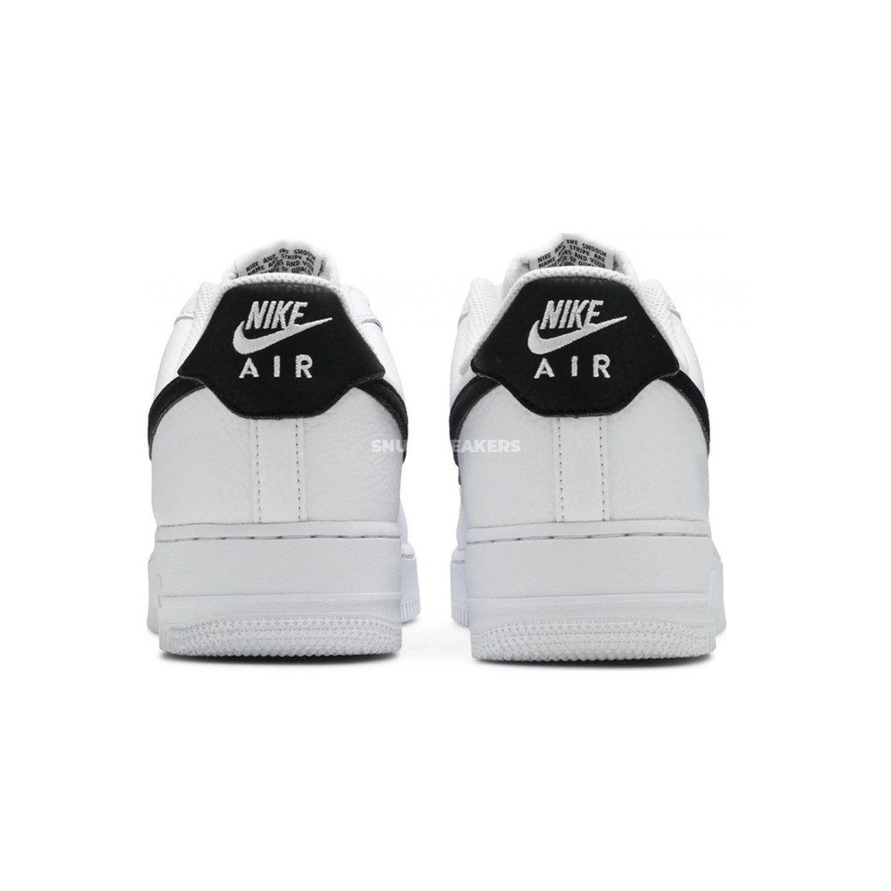 Nike Air Force 1 Low '07 White Black Pebbled Leather