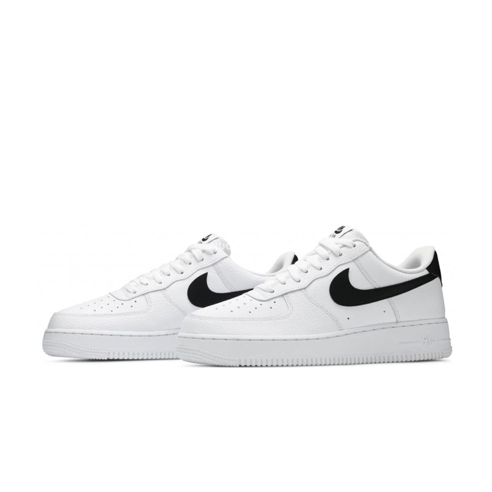 Nike Air Force 1 Low '07 White Black Pebbled Leather