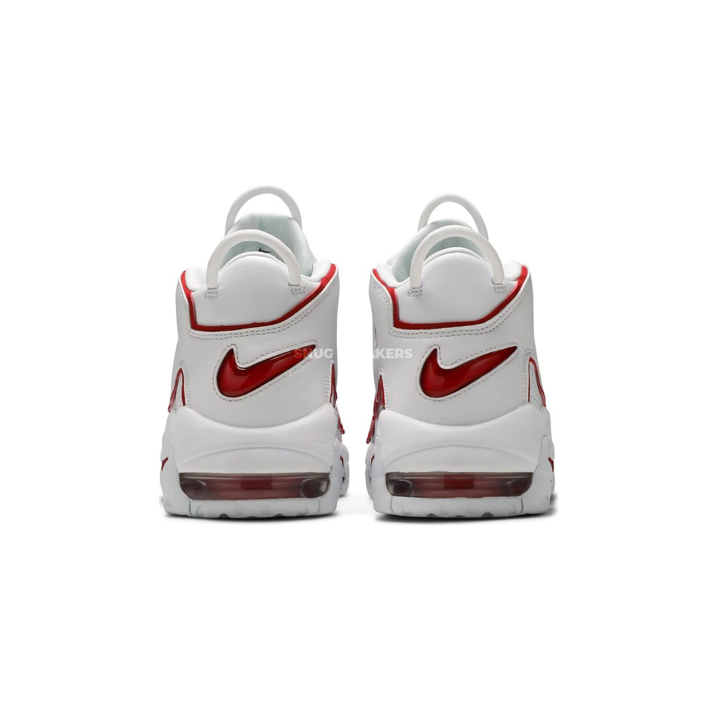Nike Air More Uptempo White Varsity Red Outline